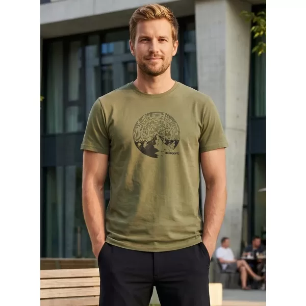  Pánské triko ALTISPORT CARRYOVER ALM172129 KHAKI 
