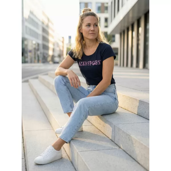  Damen-T-Shirt ALTISPORT ALW170122 NAVY BLAU 