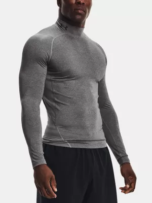 Herren-T-Shirt UNDER ARMOUR HG ARMOUR COMP MOCK LS 1369606-090 GRAU
