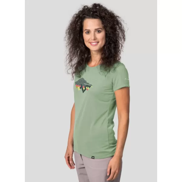  Damen-T-Shirt HANNAH CORDY RAUCHGRÜN 