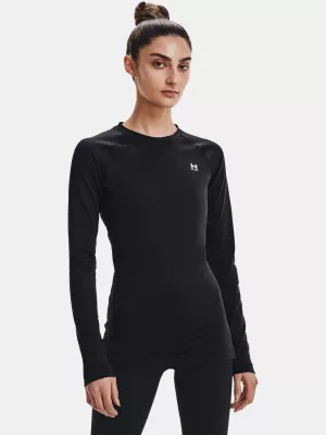 Damen-T-Shirt UNDER ARMOUR AUTHENTICS CREW 1368701-001 SCHWARZ