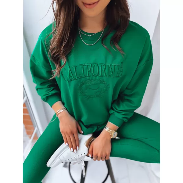  Damen Sweatshirt DSTREET CALIFORNIA DREAM BY1196 GRÜN 