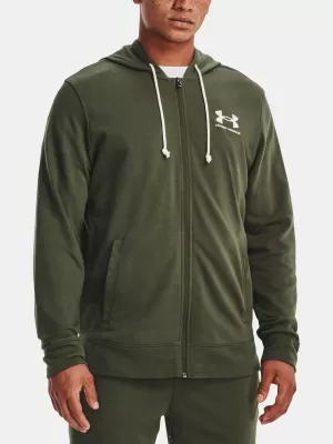 Herren-Sweatshirt UNDER ARMOUR UA RIVAL TERRY LC FZ 1370409-390 GRÜN