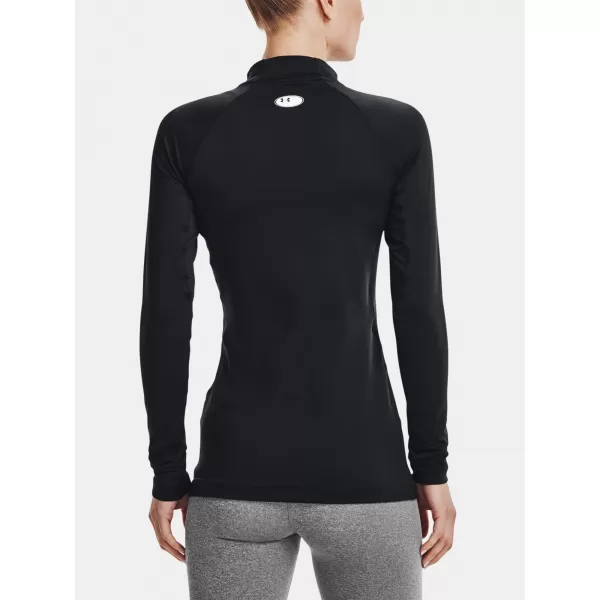  Damen-T-Shirt UNDER ARMOUR UA CG AUTHENTICS MOCKNECK 1368702-001 SCHWARZ 