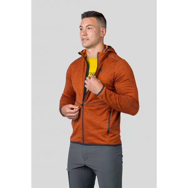  Herren-Sweatshirt HANNAH DAMAR HOODY GEBRANNTE ORANGEMEL 