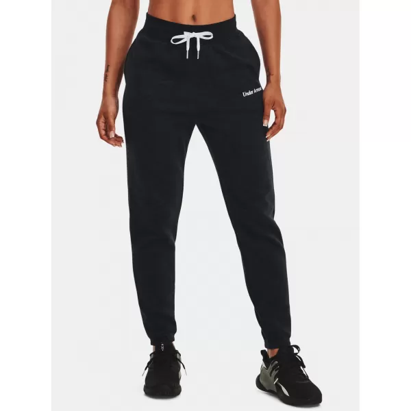  Sporthose für Damen UNDER ARMOUR ESSENTIAL SCRIPT PANT 1374105-001 SCHWARZ 