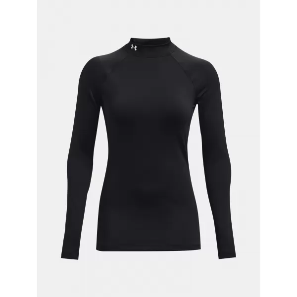  Damen-T-Shirt UNDER ARMOUR UA CG AUTHENTICS MOCKNECK 1368702-001 SCHWARZ 