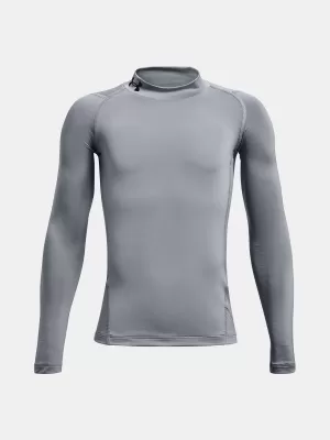 T-Shirt für Jungen UNDER ARMOUR UA HG ARMOUR MOCK LS 1369477-035 GRAU