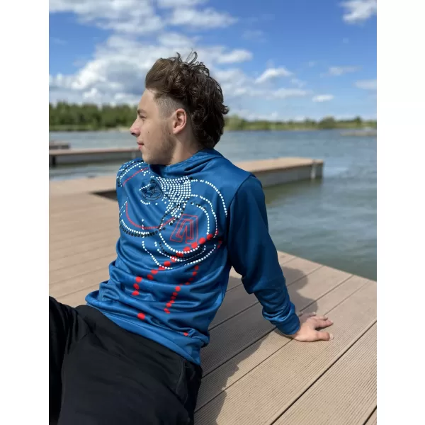  Premium-Sweatshirt für Herren ALTISPORT SWE/ALM06S07 KEROSINROT 