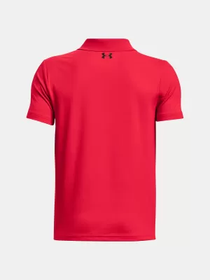 T-Shirt für Jungen UNDER ARMOUR UA PERFORMANCE POLO 1377346-600 ROT