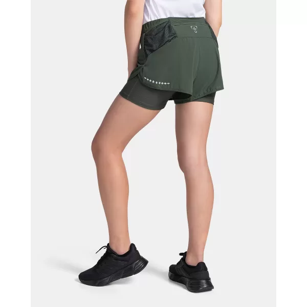  Damen-Shorts KILPI BERGEN-W TL0414KI DUNKELGRÜN 