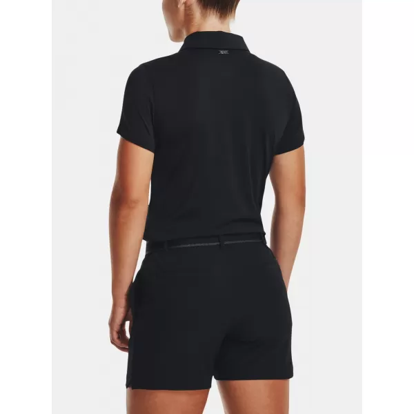 Damen-T-Shirt UNDER ARMOUR UA PLAYOFF SS POLO 1377335-001 SCHWARZ 