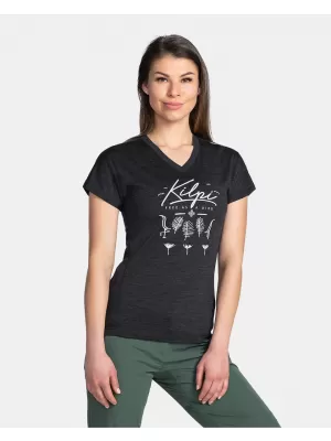 Funktions-T-Shirt für Damen KILPI MERIN-W TL0327KI DUNKELGRAU