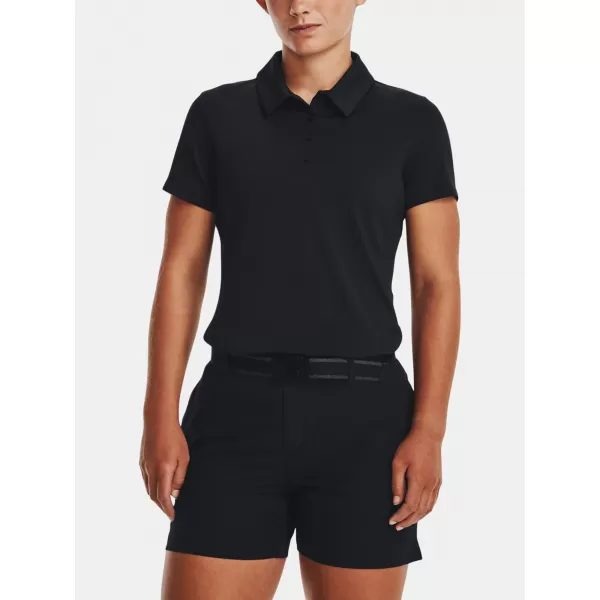  Damen-T-Shirt UNDER ARMOUR UA PLAYOFF SS POLO 1377335-001 SCHWARZ 