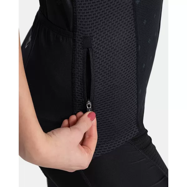  Damen-Radtrikot KILPI MOATE-W TL0354KI SCHWARZ 
