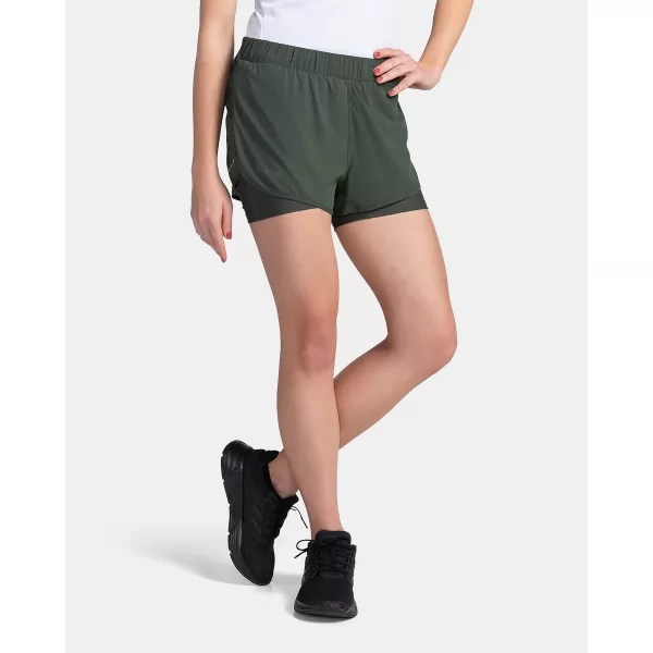 Damen-Shorts KILPI BERGEN-W TL0414KI DUNKELGRÜN 