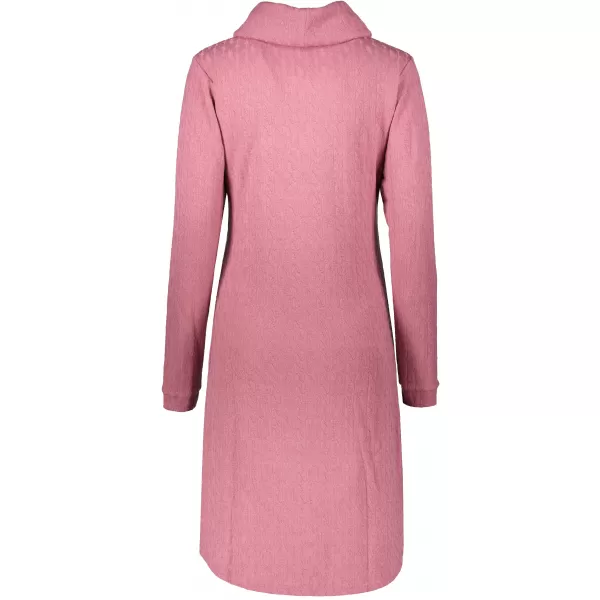  Sweatshirt-Kleid für Damen KIXMI RIVA DUNKELPINK 