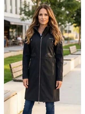 Softshell-Mantel für Damen KIXMI RITA SCHWARZ