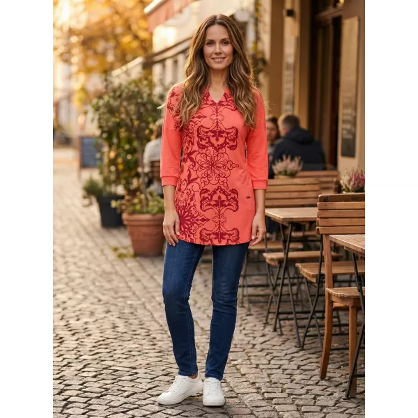  Damen-T-Shirt ALTISPORT BLANCH LACHS 