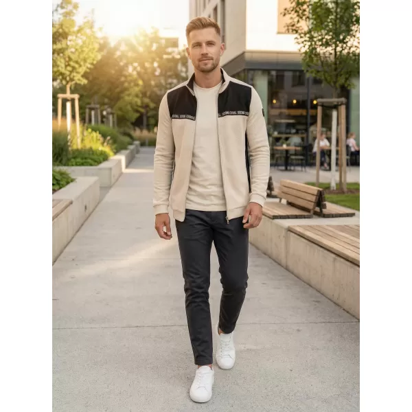  Herren-Sweatshirt KIXMI REUBEN HELL BEIGE 