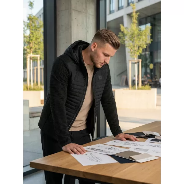  Herren-Softshelljacke KIXMI RAFAEL SCHWARZ 