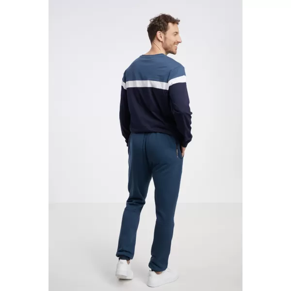  Herren-Jogginghose SAM 73 DOBBY MK 758 STAHLBLAU 
