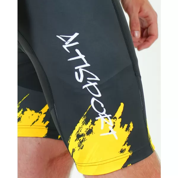  Premium-Radhose für Herren ALTISPORT SWE/ALM01S13 GELB 