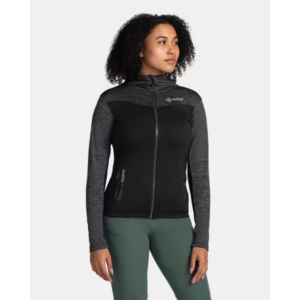  Fleece-Sweatshirt für Damen KILPI SEVELEN-W TL0203KI SCHWARZ 
