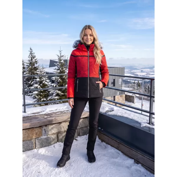  Winterjacke für Damen KIXMI ROXIE ROT 