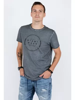 Herren-T-Shirt KIXMI RAY DUNKELGRAU