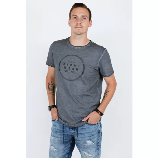  Herren-T-Shirt KIXMI RAY DUNKELGRAU 