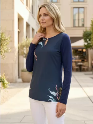 Damen-T-Shirt KIXMI RENANA DUNKELBLAU