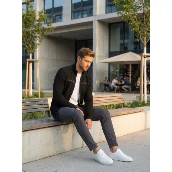  Herren-Sweatshirt KIXMI REUBEN SCHWARZ 