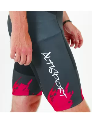 Premium-Radhose für Herren ALTISPORT SWE/ALM01S13 ROT