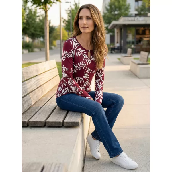  Damen-T-Shirt KIXMI ROAN BURGUND 