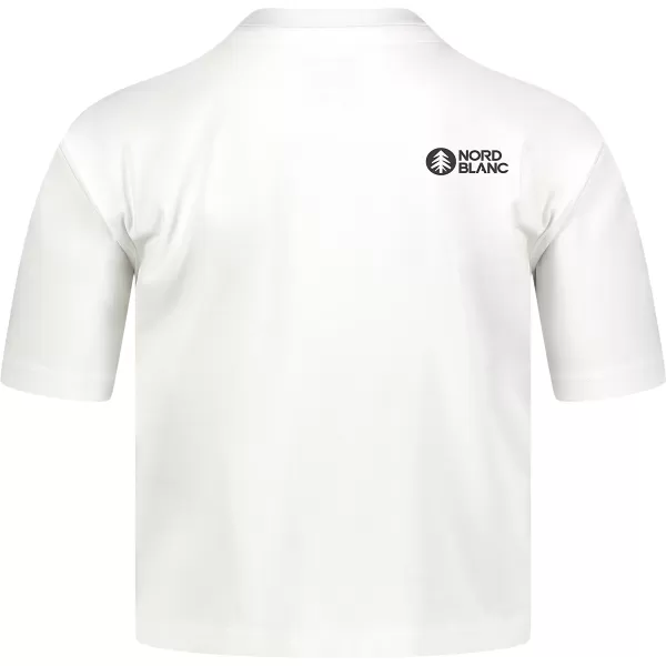  Crop-Top für Damen NORDBLANC CROPTOP NBSLT7819 WEIß 