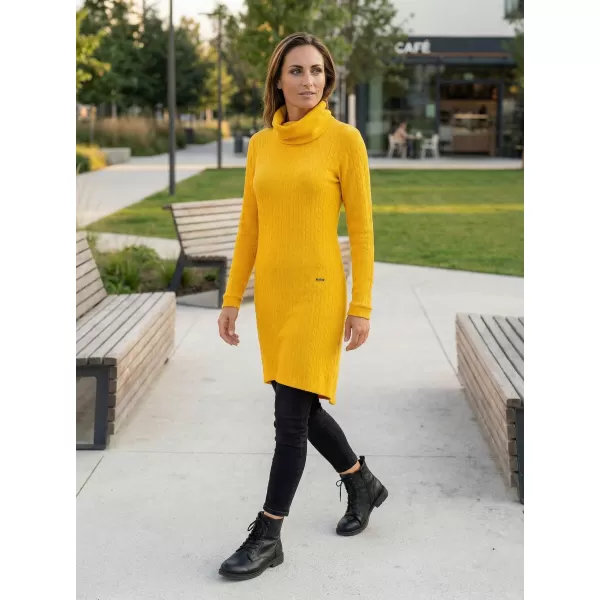  Sweatshirt-Kleid für Damen KIXMI RIVA GELB 