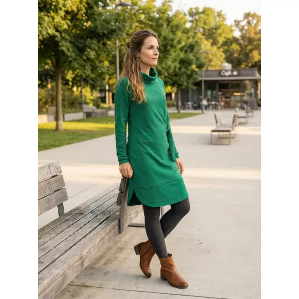  Sweatshirt-Kleid für Damen KIXMI RENIE GRÜN 