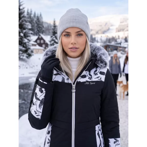  Winterjacke für Damen ALTISPORT BIANCA SCHWARZ 