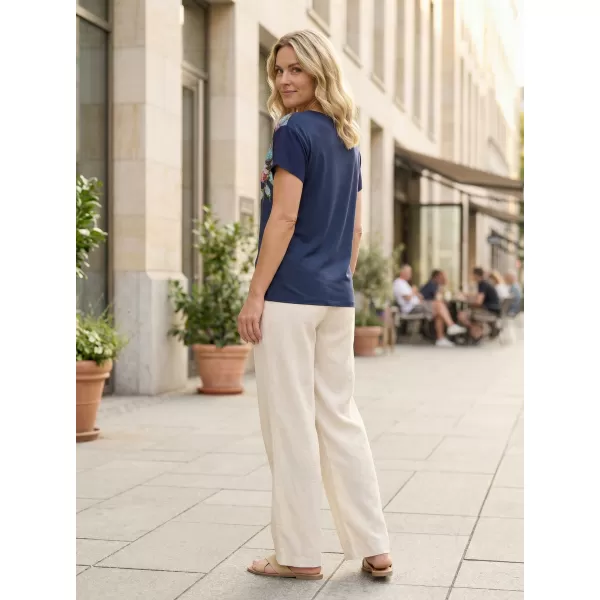  Damen-T-Shirt ALTISPORT BAILA DUNKELBLAU 