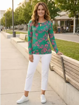 Damen-T-Shirt KIXMI ROAN GRÜN