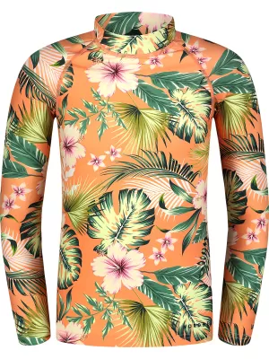 Kinder-T-Shirt mit UV-Schutz NORDBLANC MERMAID NBSKF7869 ORANGE
