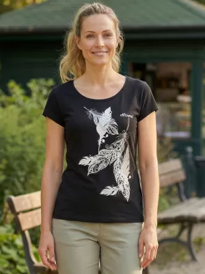 Damen-T-Shirt ALTISPORT ALW178122 SCHWARZ UND SILBER