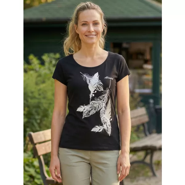  Damen-T-Shirt ALTISPORT ALW178122 SCHWARZ UND SILBER 