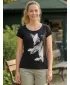 Damen-T-Shirt ALTISPORT ALW178122 SCHWARZ UND SILBER