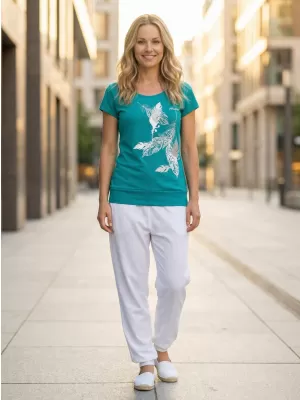 Damen-T-Shirt ALTISPORT ALW178120 DUNKLES TÜRKIS
