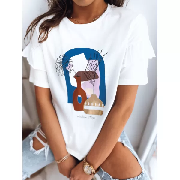  T -Shirt DSTREET MODERM MEGE RY2187 WEIß 