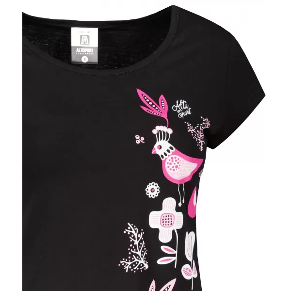  Damen-T-Shirt ALTISPORT ALW175122 SCHWARZ ROSA 
