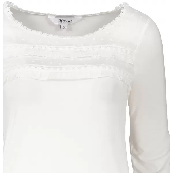  Damen-T-Shirt KIXMI RACHEL WEIß 