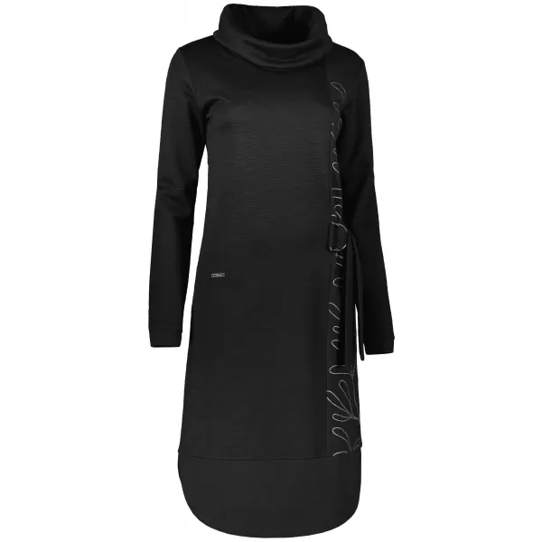 Sweatshirt-Kleid für Damen KIXMI RENIE SCHWARZ 